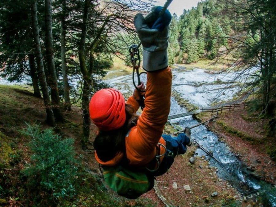 Tyrolienne à Bagnères-de-Bigorre (65)