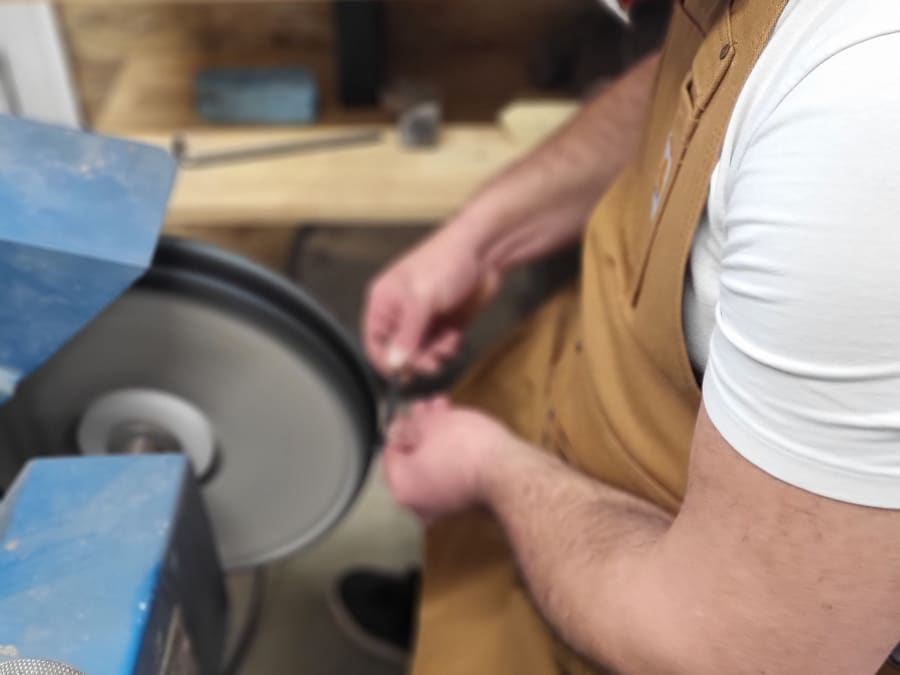 Atelier création d'un couteau pliant à Calanhel (22)