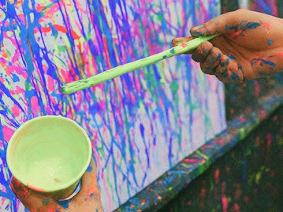 Expérience artistique de peinture à Rouen (76)