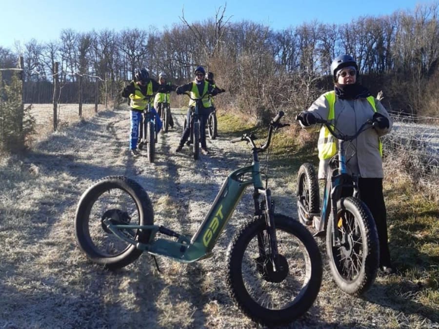 Recorrido en scooter eléctrico de 26 km en Clermont-Soubiran (47