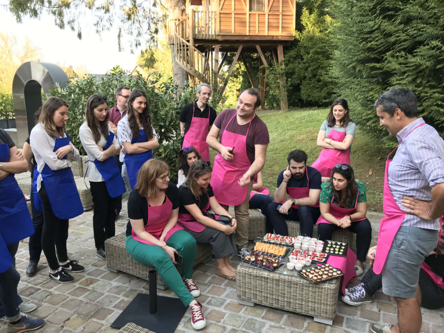 Team Building cours de cuisine amuse-bouche en IDF
