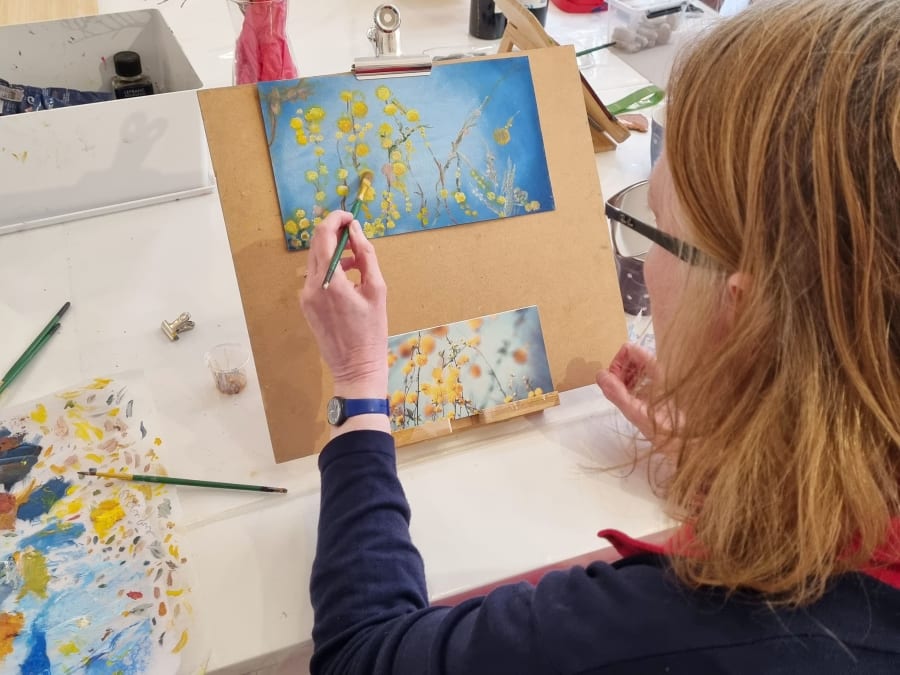 Clases de pintura en el distrito 15 de París