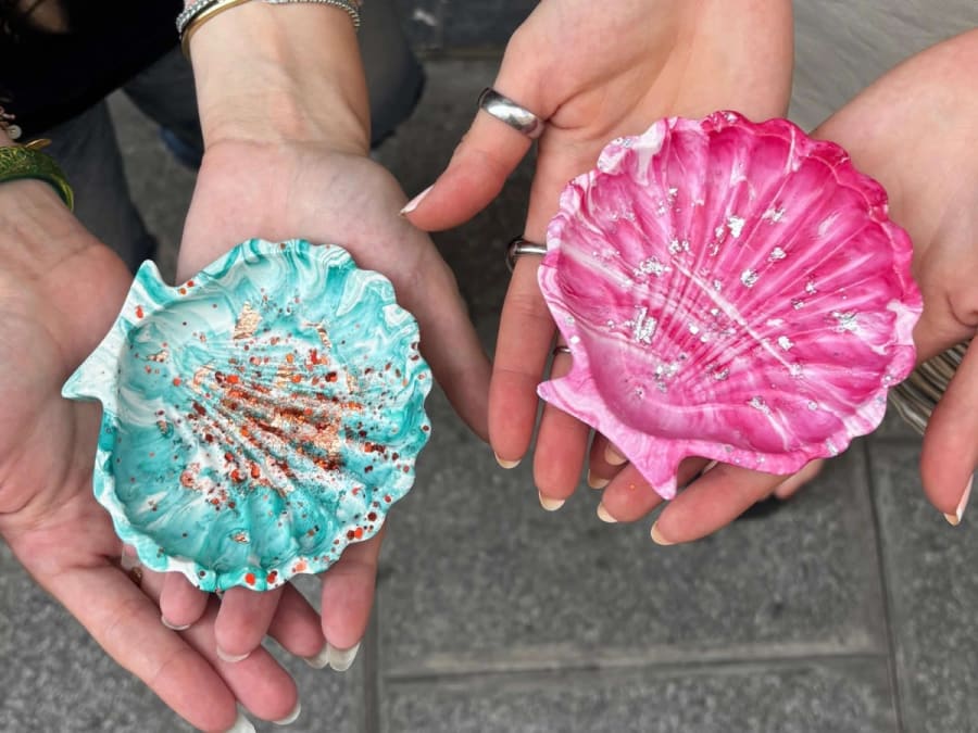 Workshop Jesmonite-kunstwerken in het 2e arrondissement van Parijs
