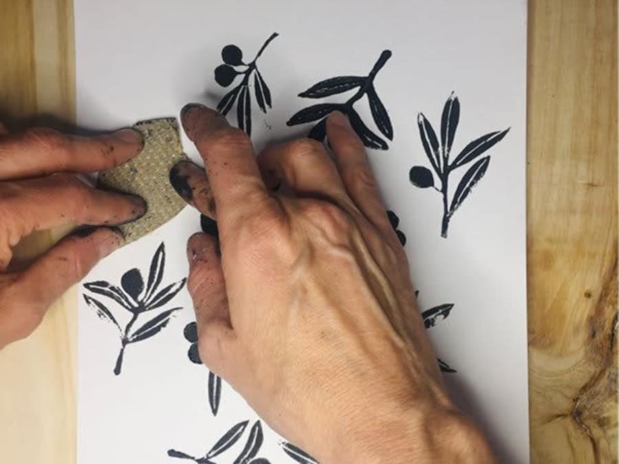  Workshop zum Linolschnitt in teilweiser Eigenregie in Aix-en-Provence (13)