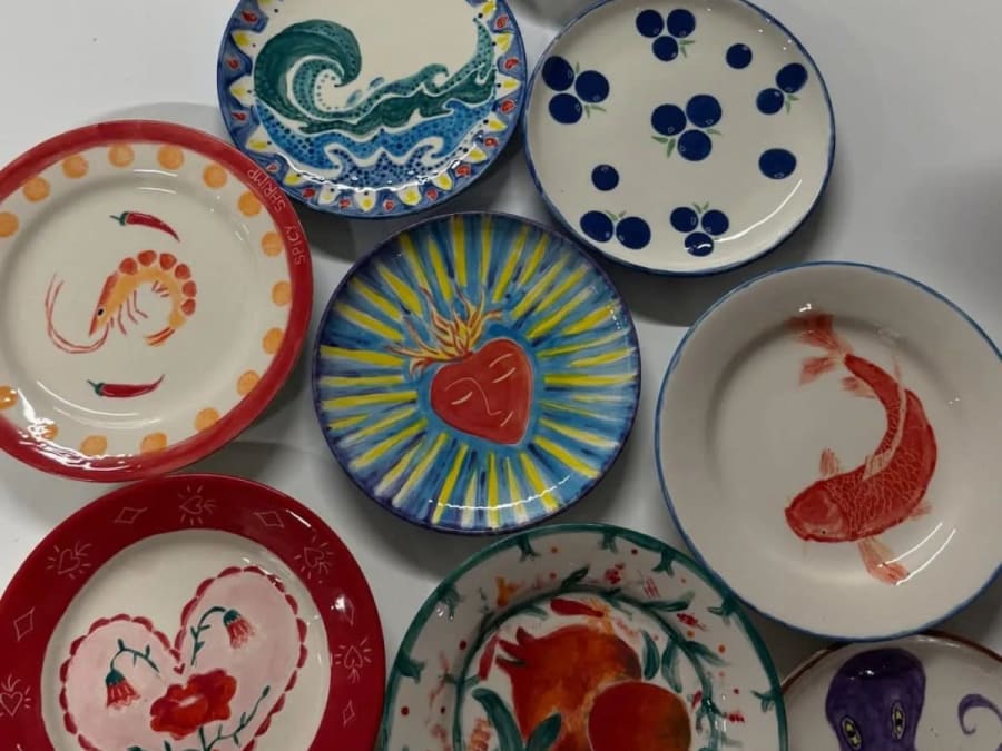 Ceramic painting workshop in Paris 13th arrondissement