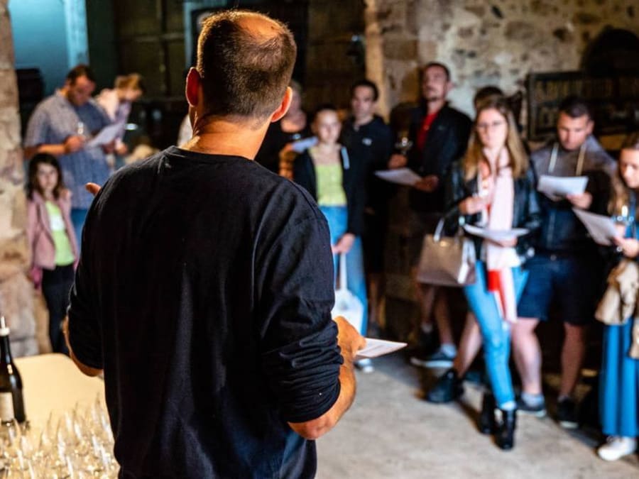 Visita y degustación de vinos en la finca de Lantignié (69)