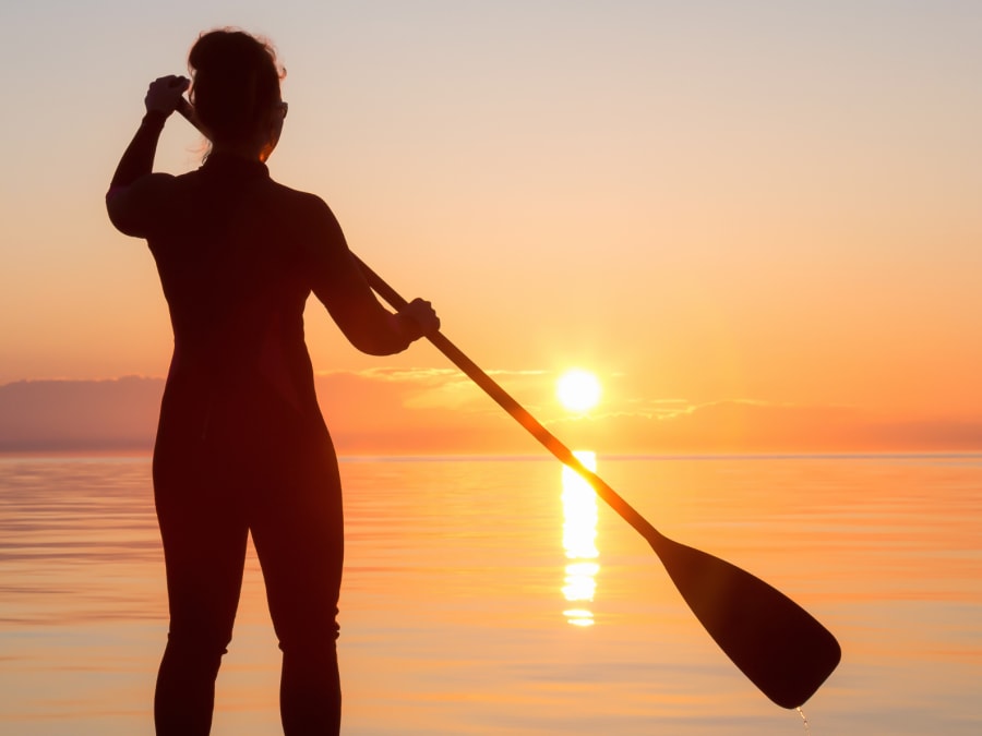 Aperitivo guiado al atardecer en Stand-up Paddle en Carry-le-Rou