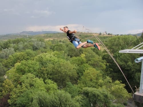 Saut à l’élastique depuis le Viaduc de l’Auzon : Torrents et Granit