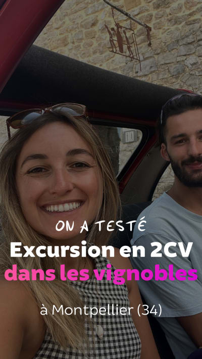 Excursión en 2CV por los viñedos de Montpellier (34)