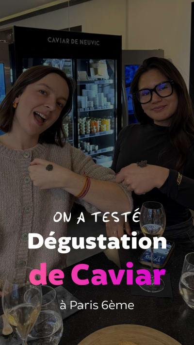 Caviar tasting workshop in Paris 6th arrondissement