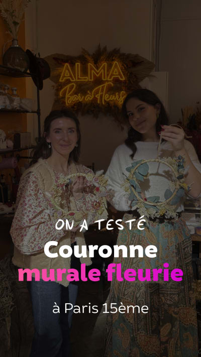  Taller de coronas de flores en el distrito 15 de París