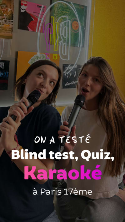 Teste às cegas/Quiz/Karaoké no 17.º arrondissement de Paris