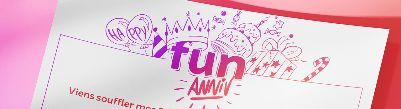 Carton d'invitation anniversaire