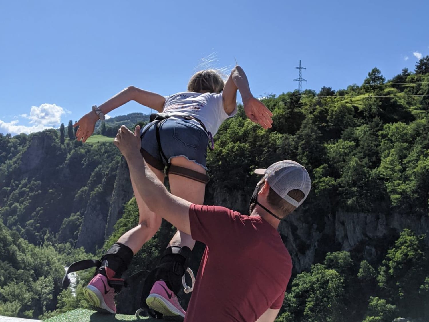 Saut à L élastique Pont De Ponsonnas