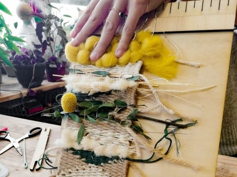 Atelier tissage végétal à  Reims (51)