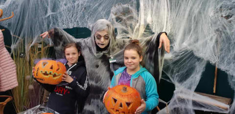 Atelier enfant citrouille Halloween chez Truffaut Montélimar
