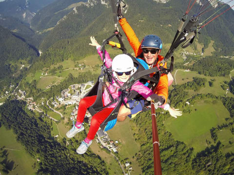 Vol d'été en Parapente à  Serre Chevalier (05)