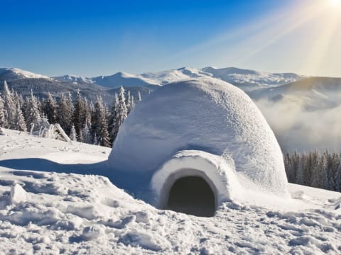 Construisez votre igloo dans les Alpes (73, 74)