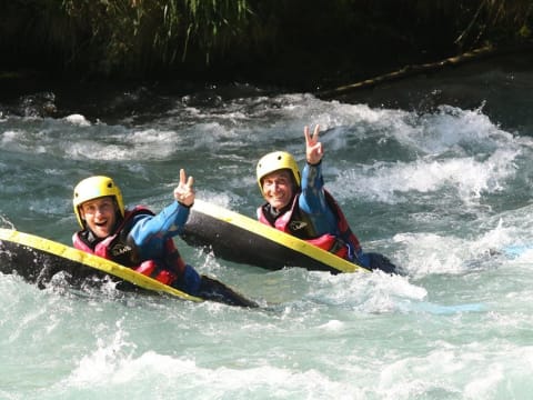 Descente initiation en Hydrospeed sur l'Isère (73)