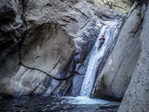 Canyoning dans le Llech près de Prades (66)