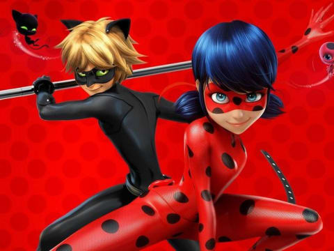 Miraculous Ladybug Joyeux anniversaire toile de fond Mauritius