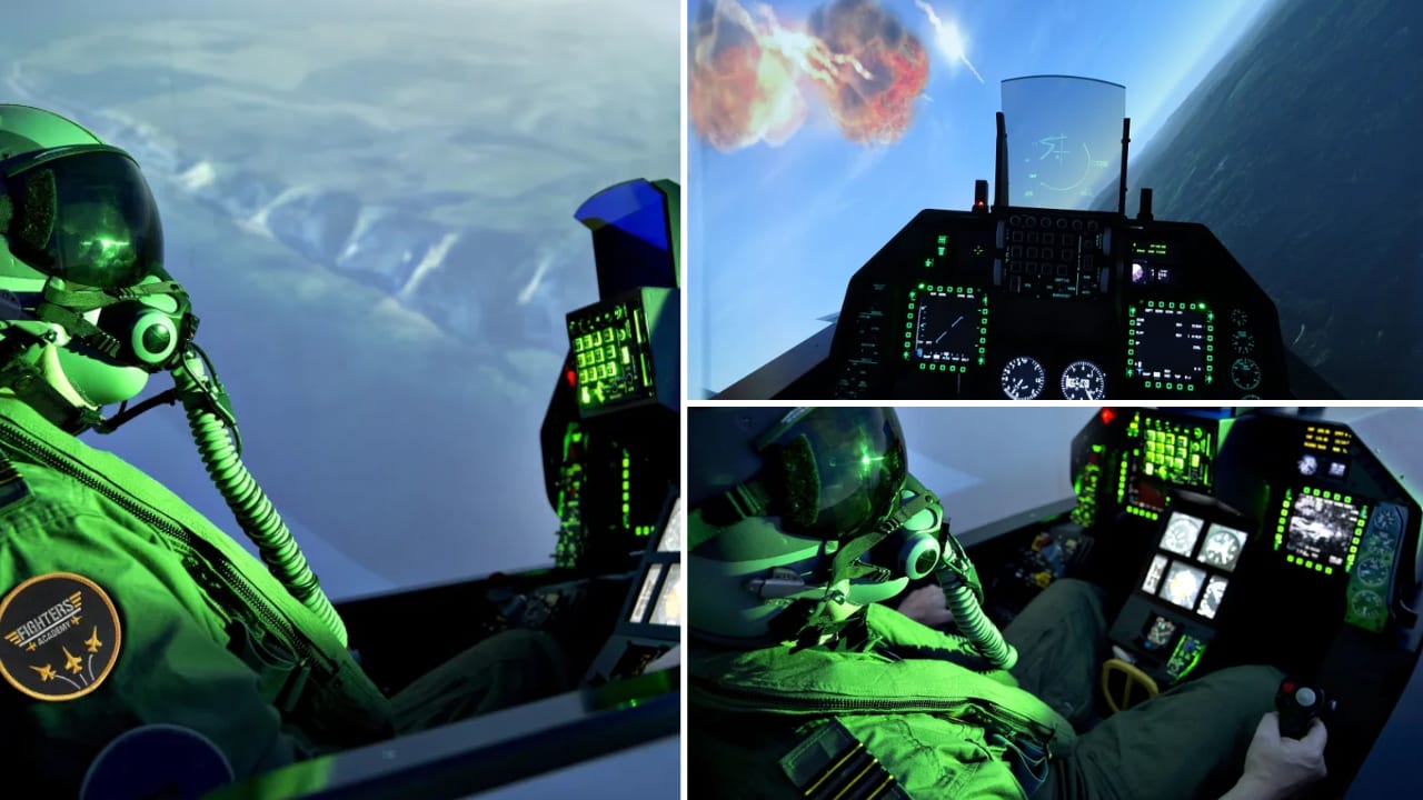 simulateur de vol avion de chasse