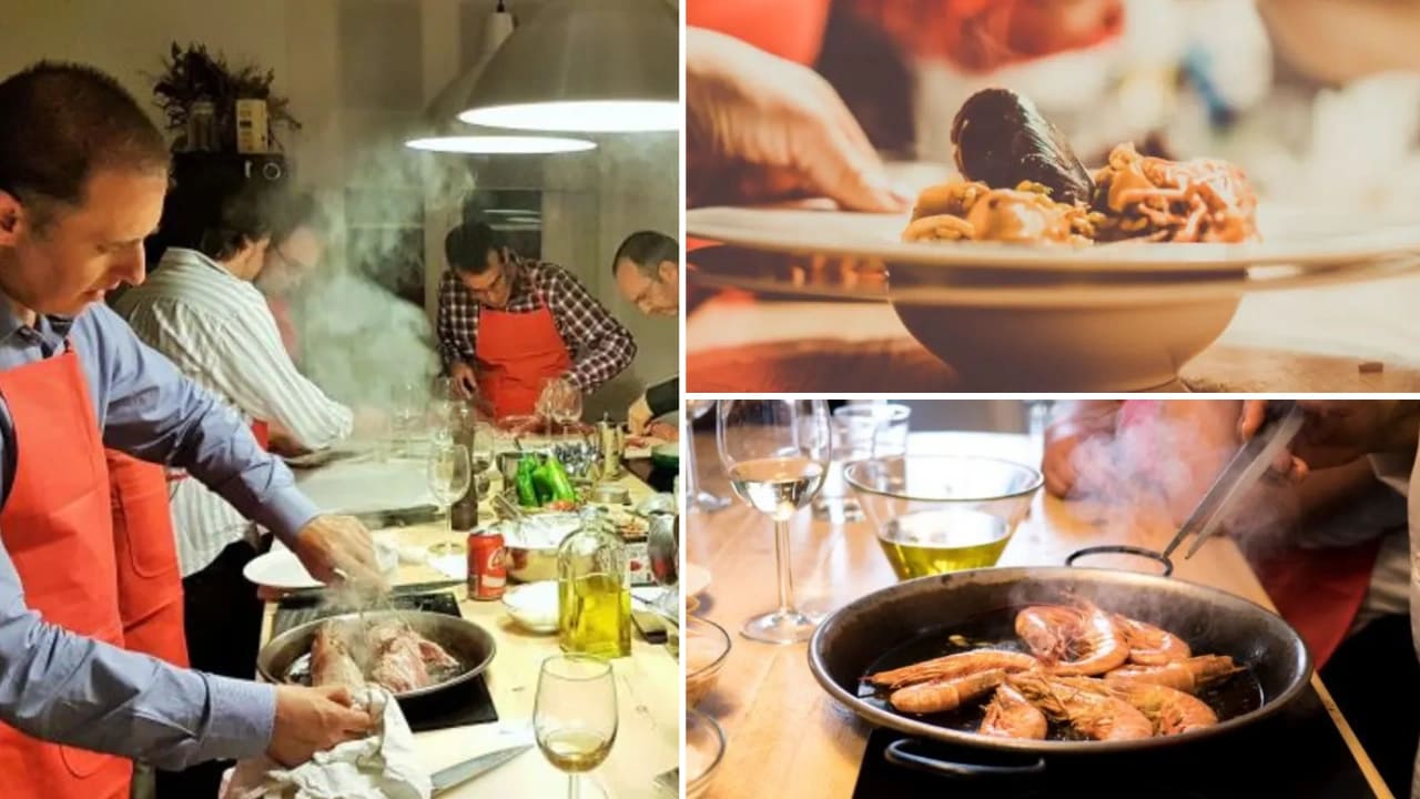 paella barcelone couple
