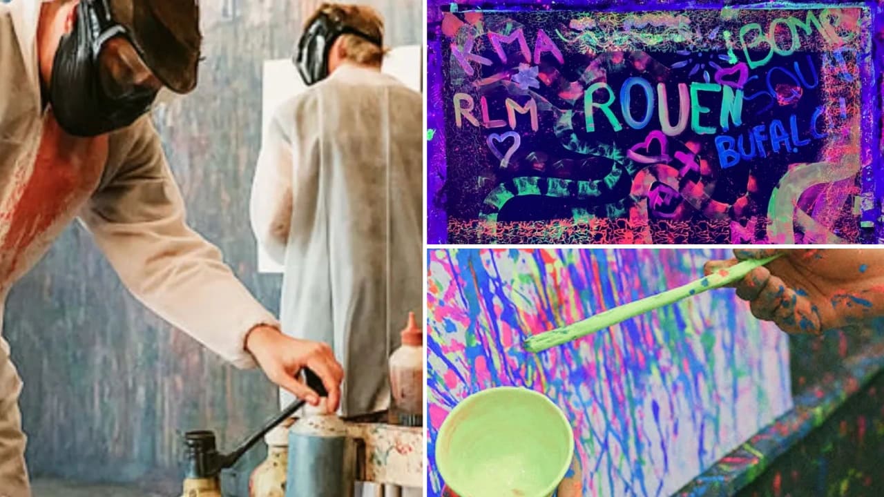expérience de peinture à rouen