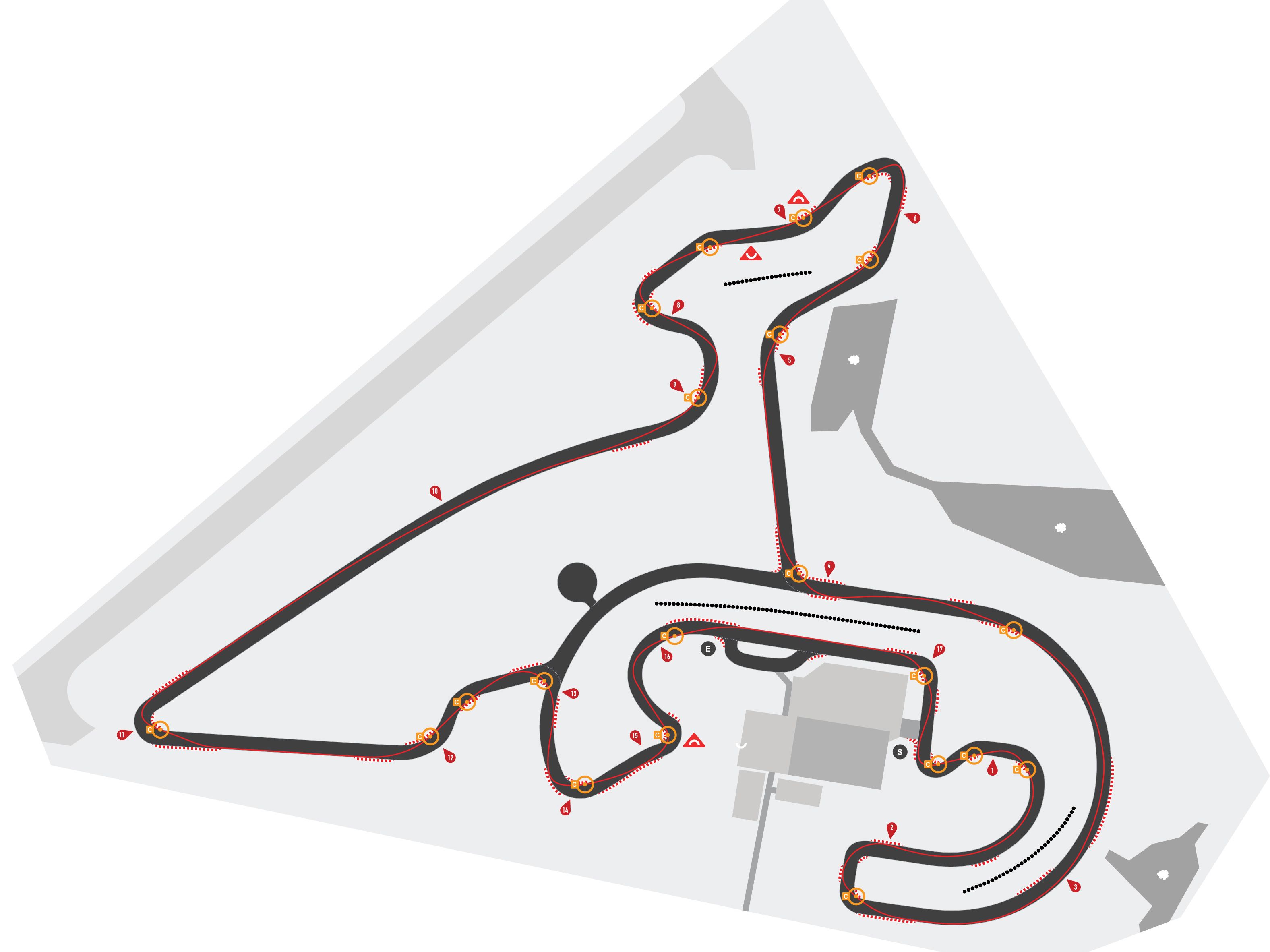 Tracé du circuit de Chambley