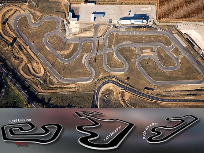 Tracé du circuit du Rousillon