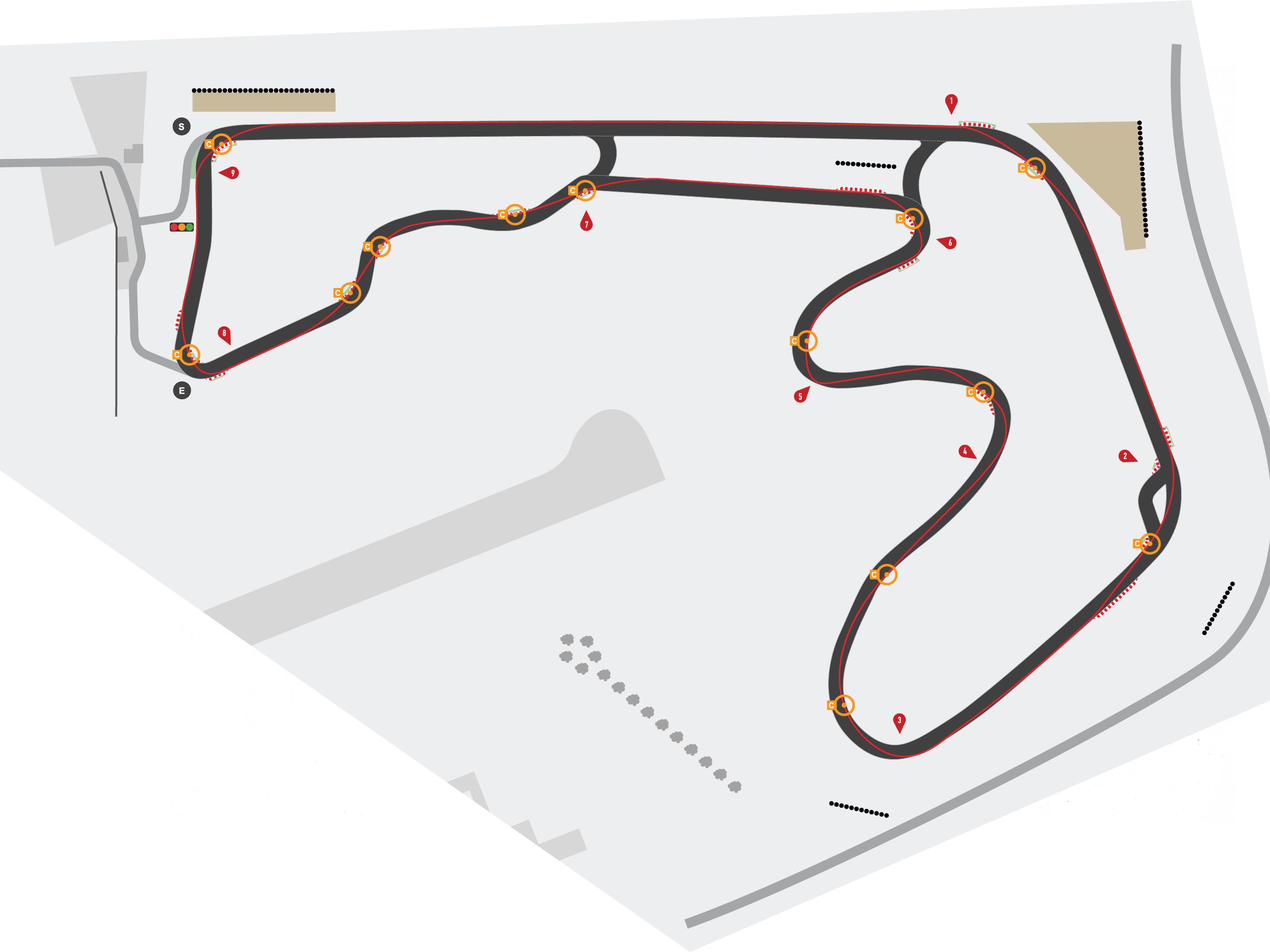 Tracé du circuit du Bourbonnais