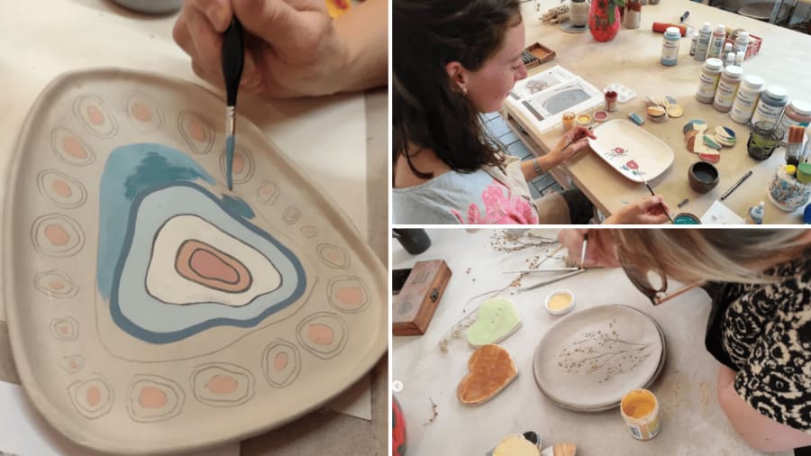 Atelier peinture sur céramique dijon