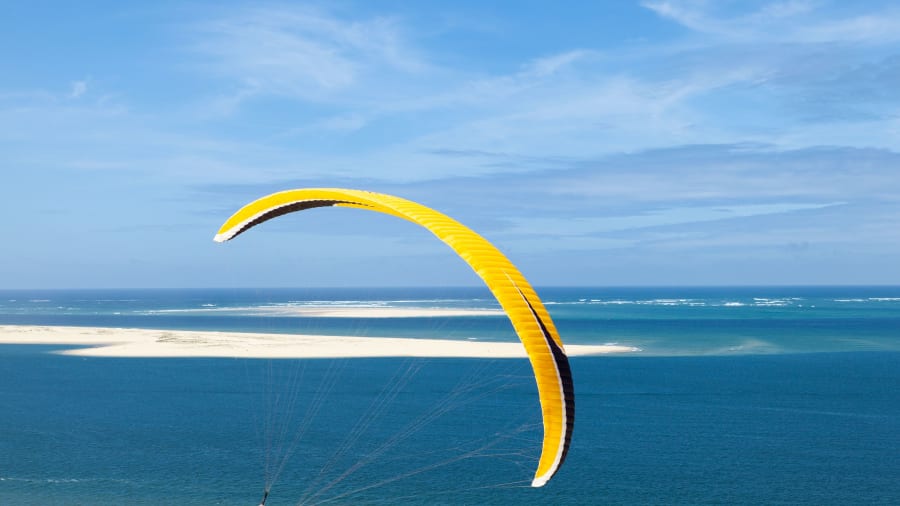 Une initiation au parapente pour s'envoler au-dessus de la Dune du Pilat