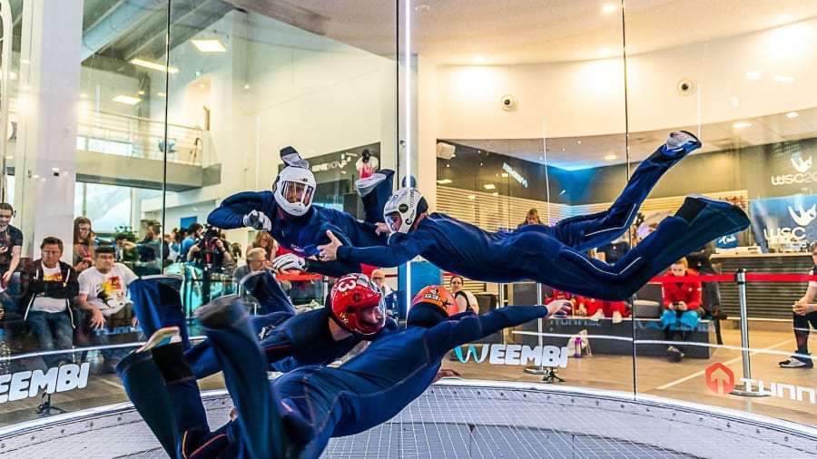 Une session en simulateur de chute libre