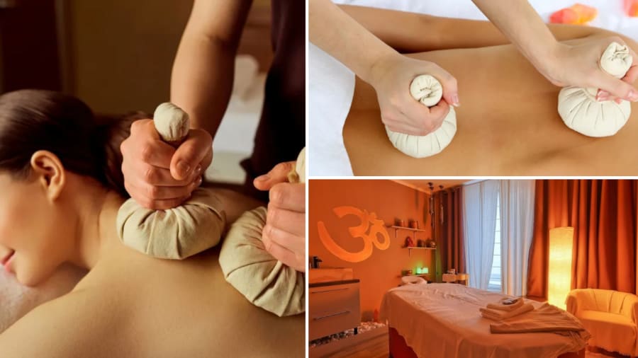 massage aux pochons