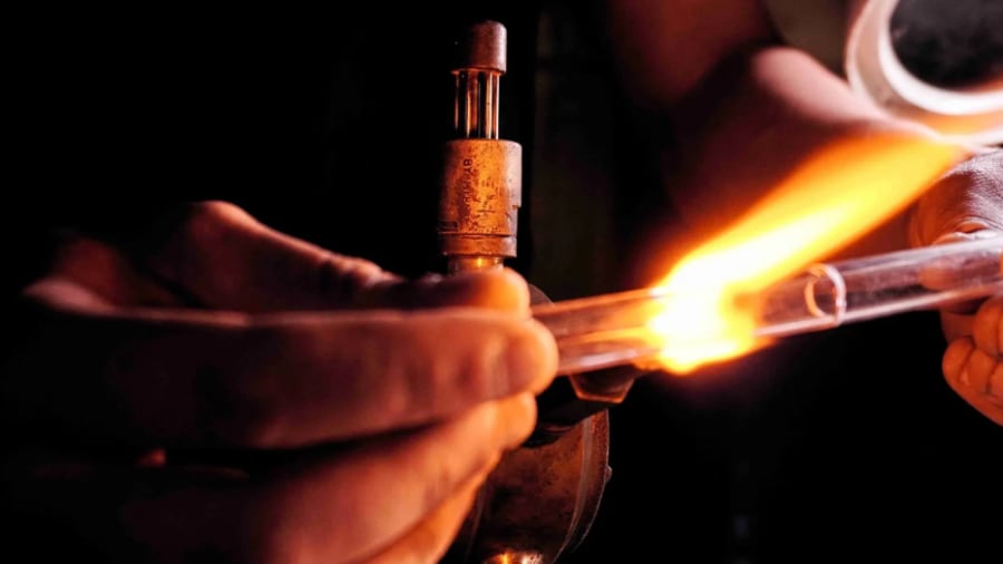 Atelier soufflage de verre à Marseille