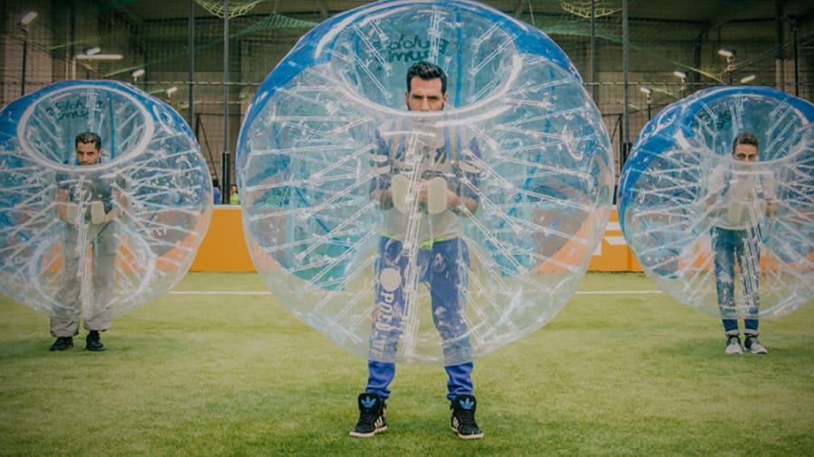 Une séance Bubble Foot originale