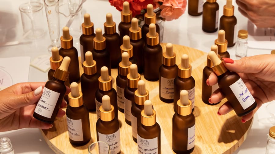 Un atelier création de parfum