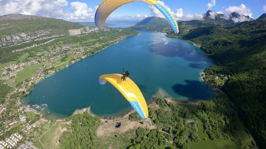 Un vol en parapente