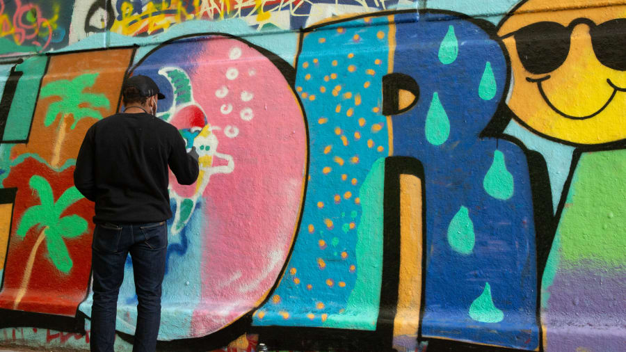 Un atelier graffiti mural à 49€