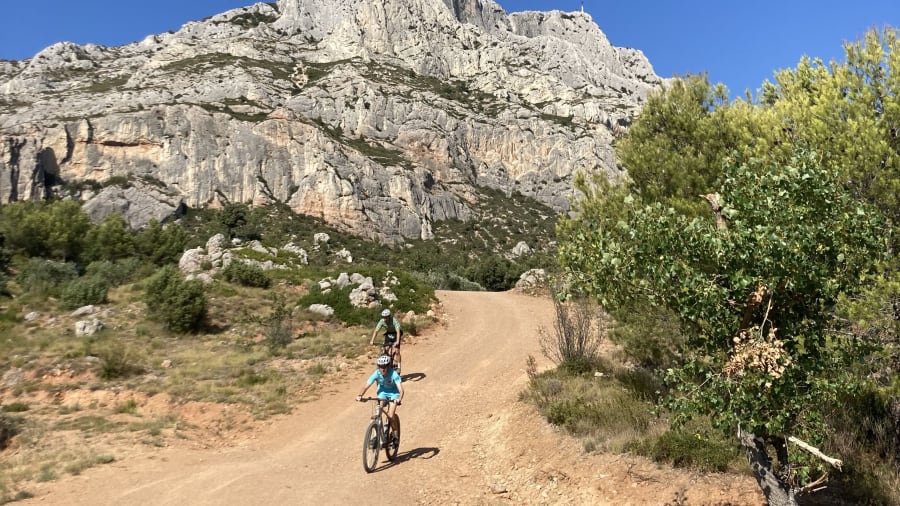 Balade à VTT électrique autour d'Aix-en-Provence