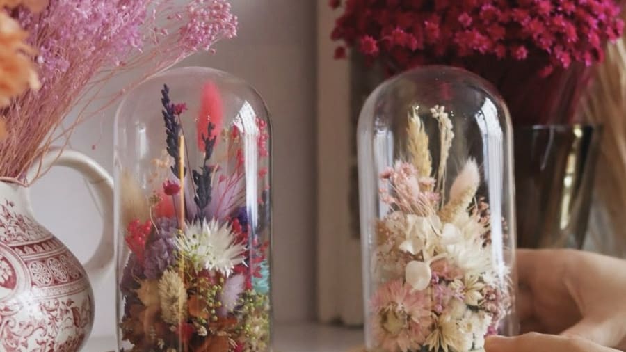 Atelier fleurs séchées sous cloche à Gentilly (94)