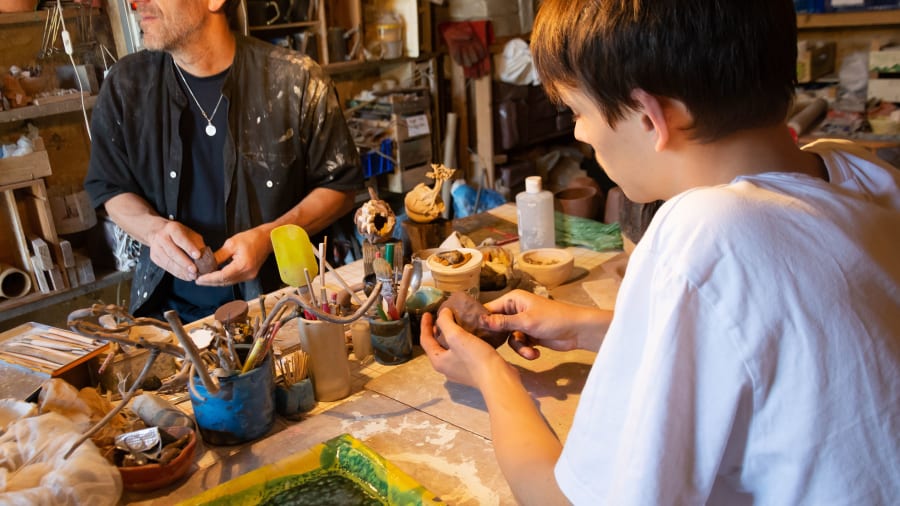 Atelier d'iniation au modelage à Chantenay-Villedieu