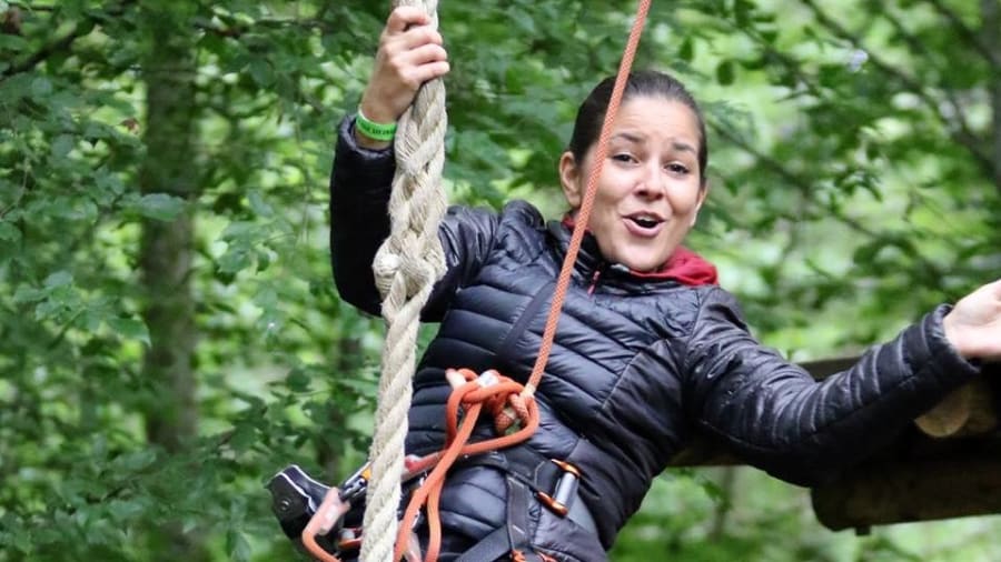 Une session à l'accrobranche de Curley