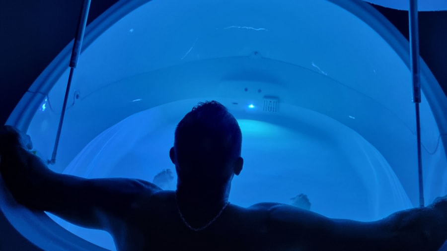 Une séance de flottaison
