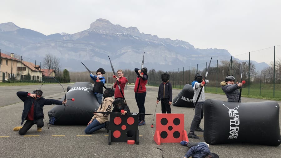 Une partie d'Archery Tag à Grenoble