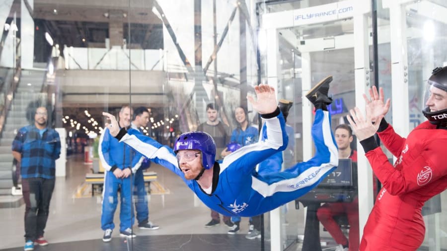 Simulateur de chute libre en Soufflerie