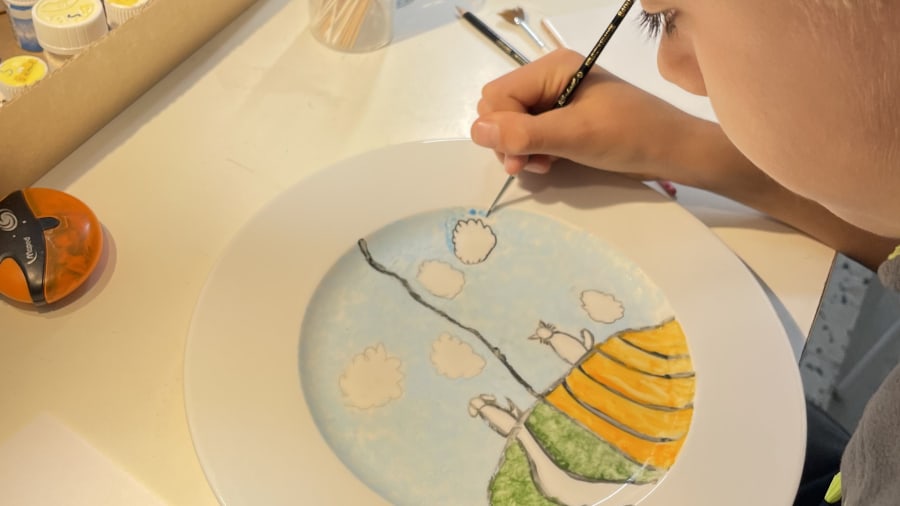 Un atelier de peinture