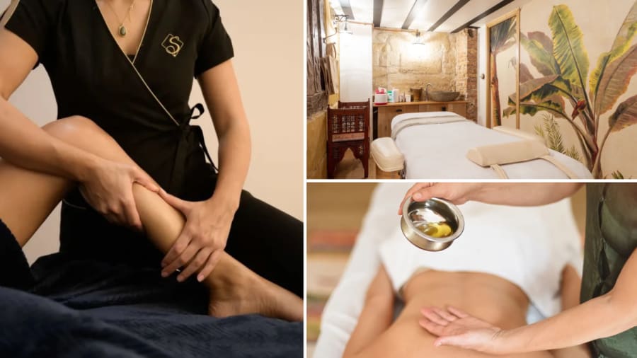 Une séance de massage apaisante