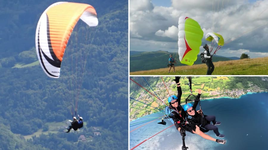 Un vol en parapente